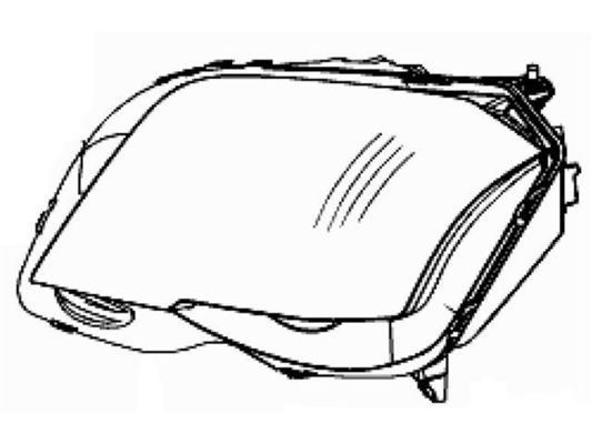 2048208859 मर्सिडीज-बेंज GLK-CLASS (X204) के लिए हेडलाइट