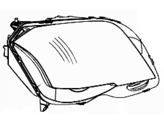 2048208959 मर्सिडीज-बेंज GLK-CLASS (X204) के लिए हेडलाइट